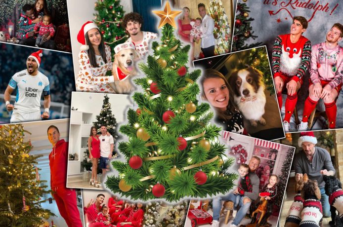 Sporters vieren kerst.