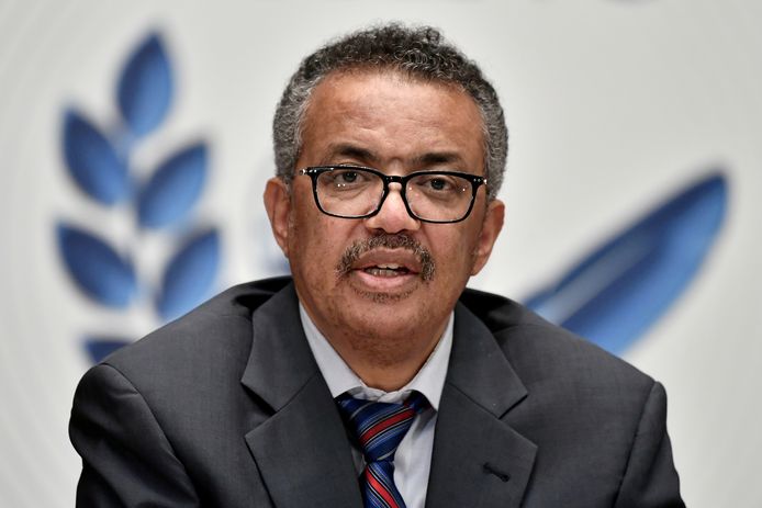 Il direttore dell'OMS Tedros Ghebreyesus accoglie con favore il sostegno degli Stati Uniti per revocare i brevetti sui vaccini.