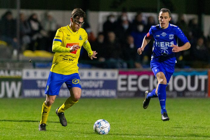 Dikkelvenne-kapitein Marco Verheuge, op dit beeld in de derby tegen Olsa Brakel, verwacht volgende zaterdag een supergemotiveerd Oudenaarde.