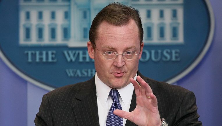De perschef van het Witte Huis Robert Gibbs Beeld 