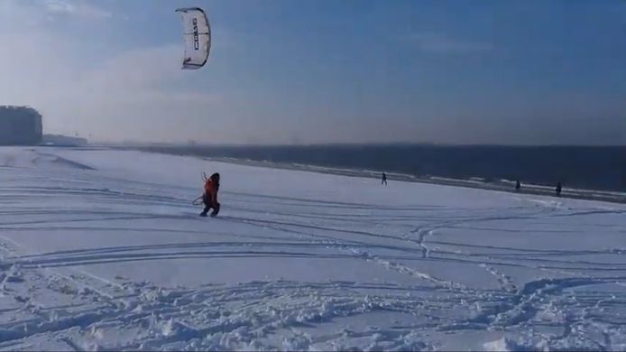 Begin 2019 kwam Pieter-Jan al in het nieuws toen hij aan het snowkiten was op het strand van Knokke-Heist