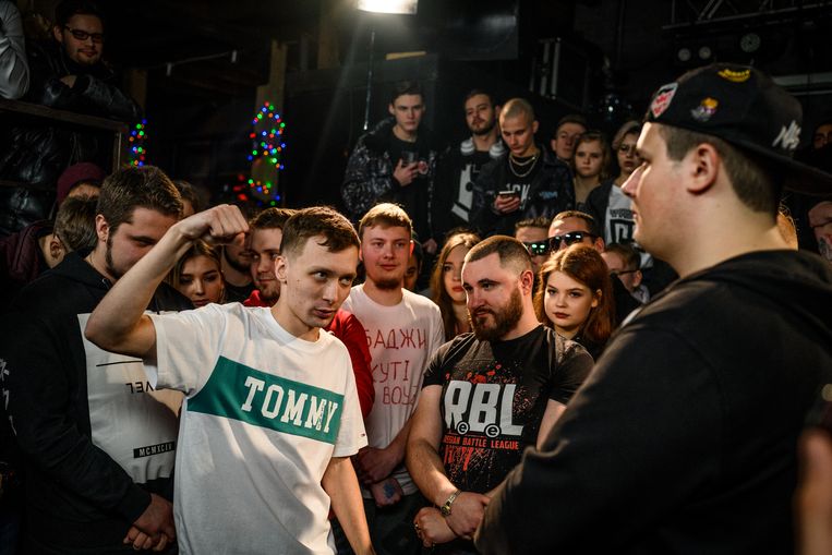 Rap battle in St Petersburg Beeld Foto Yuri Kozyrev