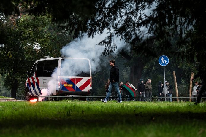Een grimmige sfeer in Nijmegen.