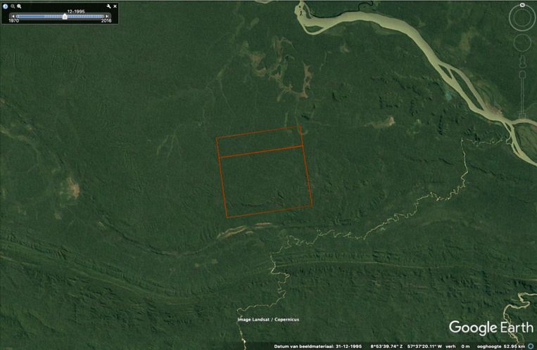 Dezelfde locatie voordat de boeren kwamen. Beeld Pointer