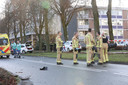 Een politieauto is betrokken bij een ernstige aanrijding met een motorrijder op de Dr. Cuyperslaan in Eindhoven.