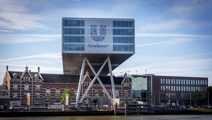 Het hoofdkantoor van Unilever in Rotterdam.