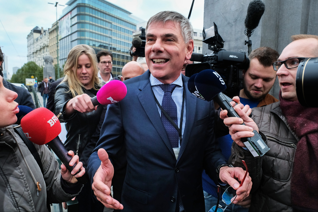 Vlaams Belang-kopstuk Filip Dewinter. Beeld Tim Dirven