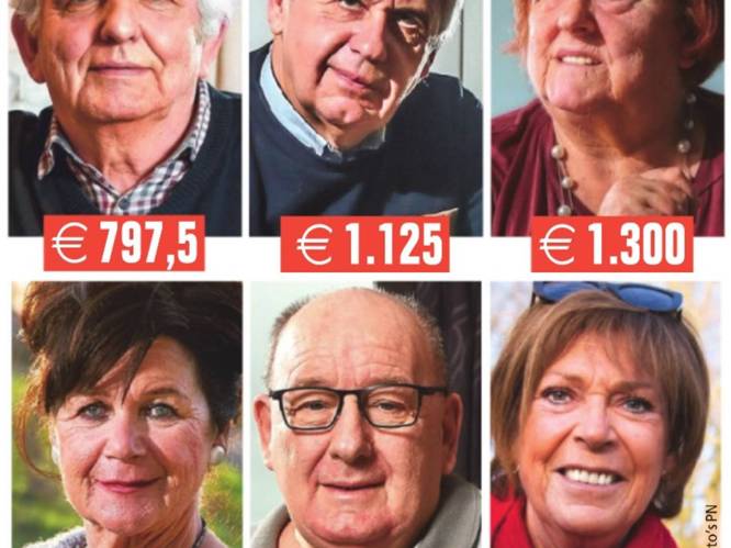 Van 797 euro tot 2.500 euro per maand, zes Vlamingen getuigen: "Met dit pensioen moeten wij het doen"