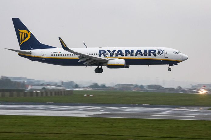 Illustratiebeeld: Een vliegtuig van lagekostenmaatschappij Ryanair op Brussels Airport.