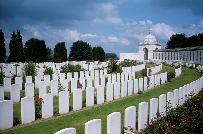 The Tyne Cot Cemetery in Passendale.