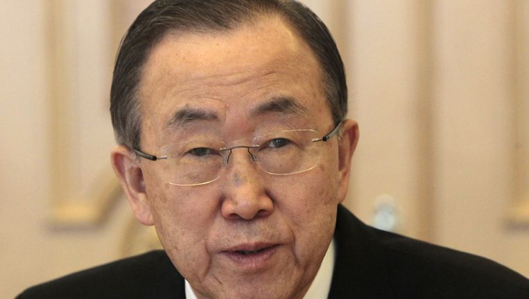 VN-chef Ban Ki-moon Beeld ap