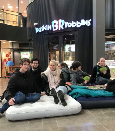 Een etmaal wachten voor gratis ijs van Baskin-Robbins in Eindhoven