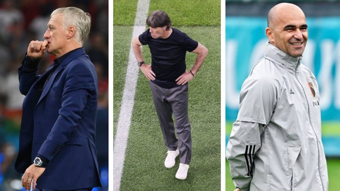 Didier Deschamps, Joachim Löw et Roberto Martinez.