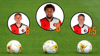 Vilhena en Van Beek excelleren in topper, Pereiro ondermaats