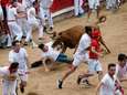 Eerste dag stierenrennen Pamplona, eerste gespietste