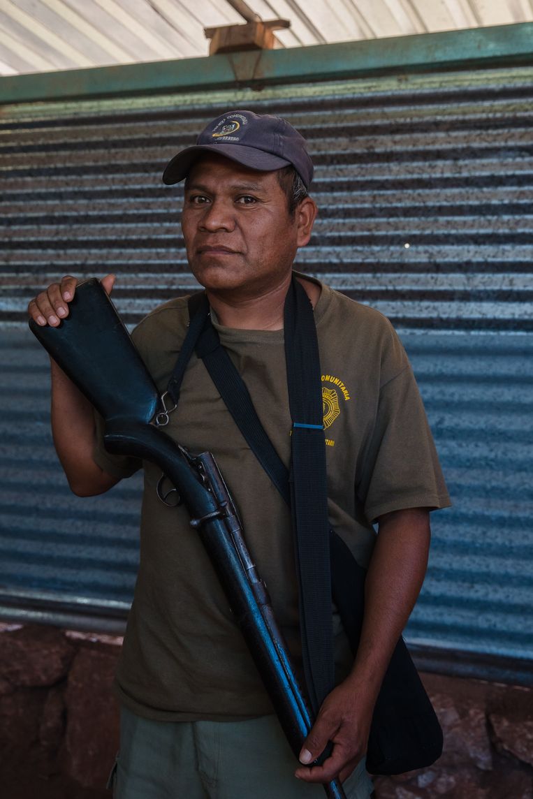 Bernardino Sanchez: ‘Pas nu onze kinderen met wapens rondlopen, schreeuwt de president plots moord en brand.’ Beeld Ariana Drehsler