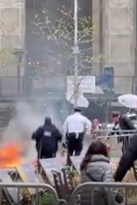 Man die zichzelf in brand stak bij rechtbank postte online-manifest: ‘Protest tegen wereldcoup’