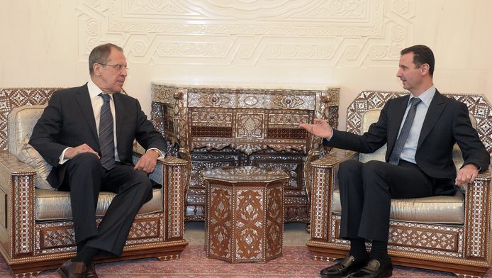 Bachar el-Assad et Sergey Lavrov