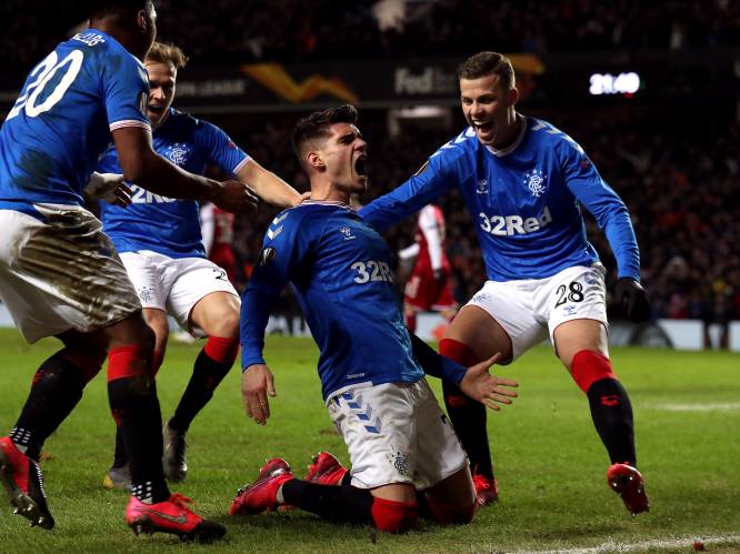 Hagi levensbelangrijk voor Rangers met twee goals in knotsgekke EL-match: “Hij deed magische dingen”