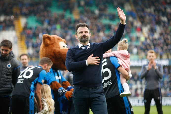 Ivan Leko bij zijn afscheid als trainer van Club Brugge.