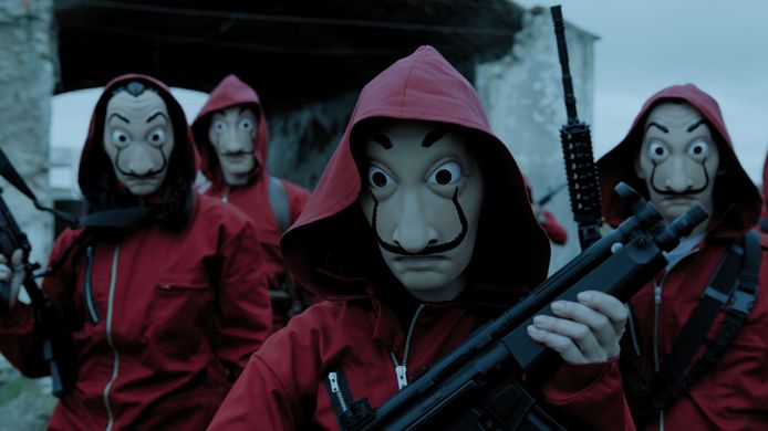 Eerder waren de pakken van La Casa de Papel populair.