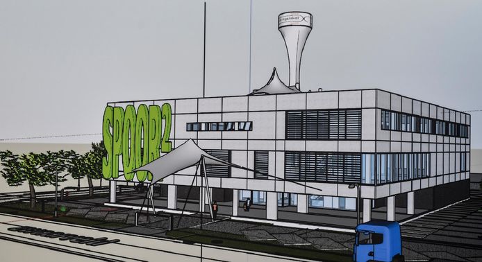 Een impressiebeeld van hoe het nieuwe Spoor 2 er moet gaan uitzien.