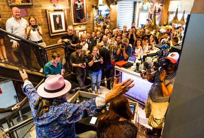 Little Steven in het Hard Rock Café in Amsterdam.