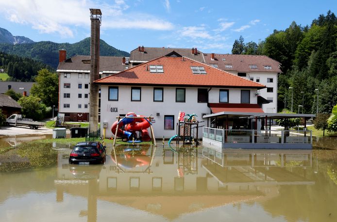 Overstromingen in Mezica.