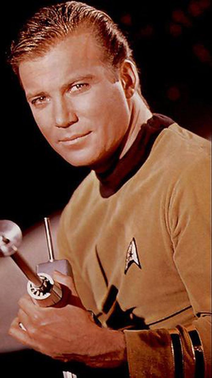 William Shatner als kapitein Kirk in Start Trek.