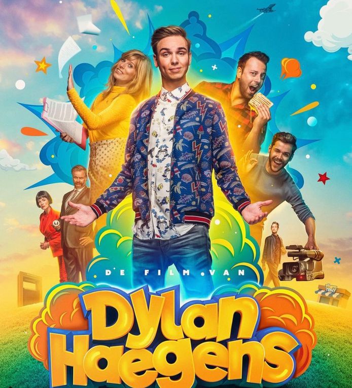 De Nederlandse YouTube-ster Dylan Haegens op de poster van zijn eigen film.