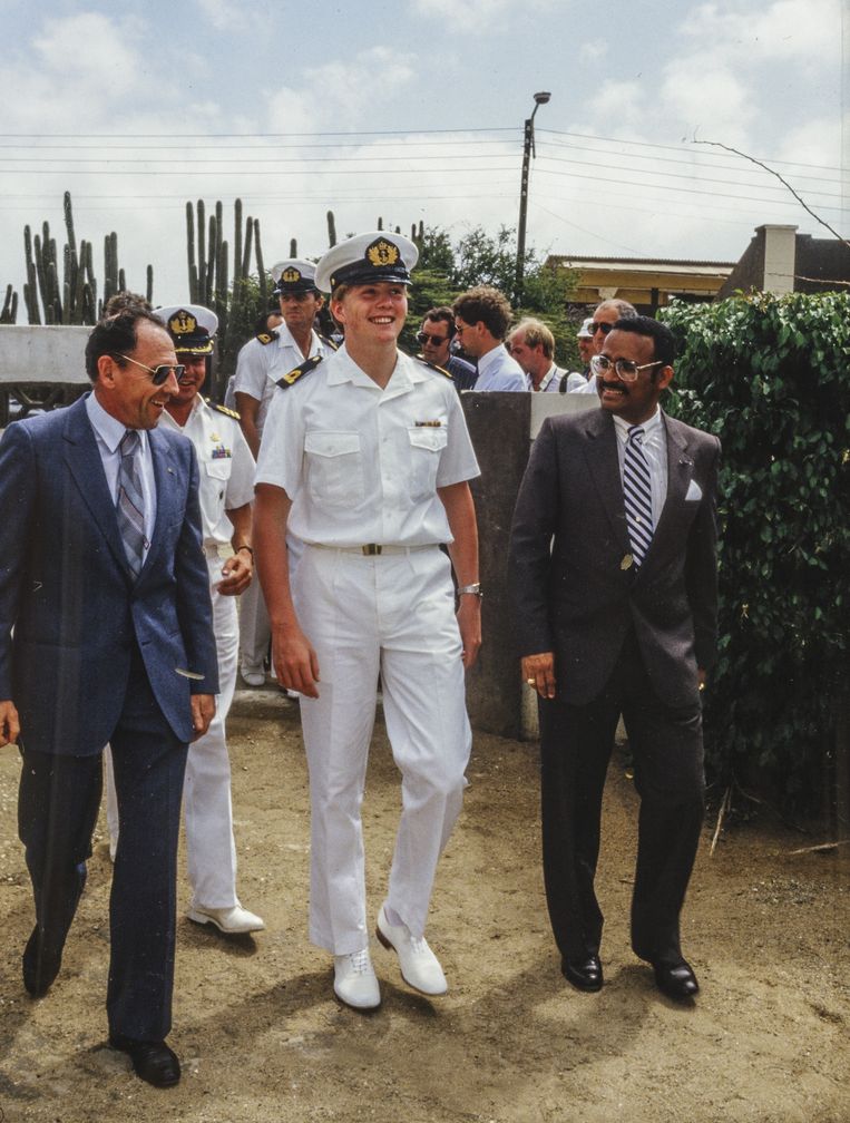 Bezoek aan de marine in uniform, 17 februari 1987.  Beeld ANP /  Nationaal Fotopersbureau