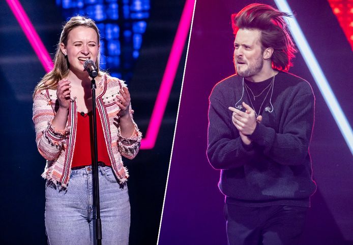 Rosann en Mathieu Terryn in 'The Voice Van Vlaanderen'