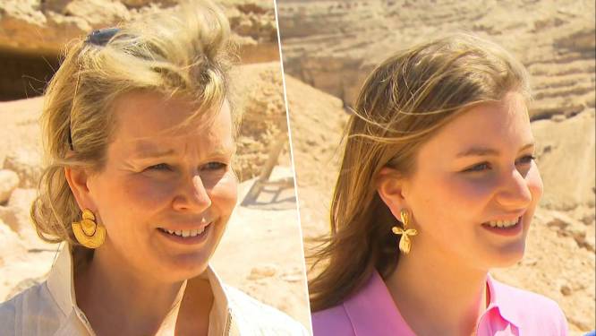 La princesse Elisabeth et la reine Mathilde évoquent leur voyage en Égypte: “Un beau moment de partage”