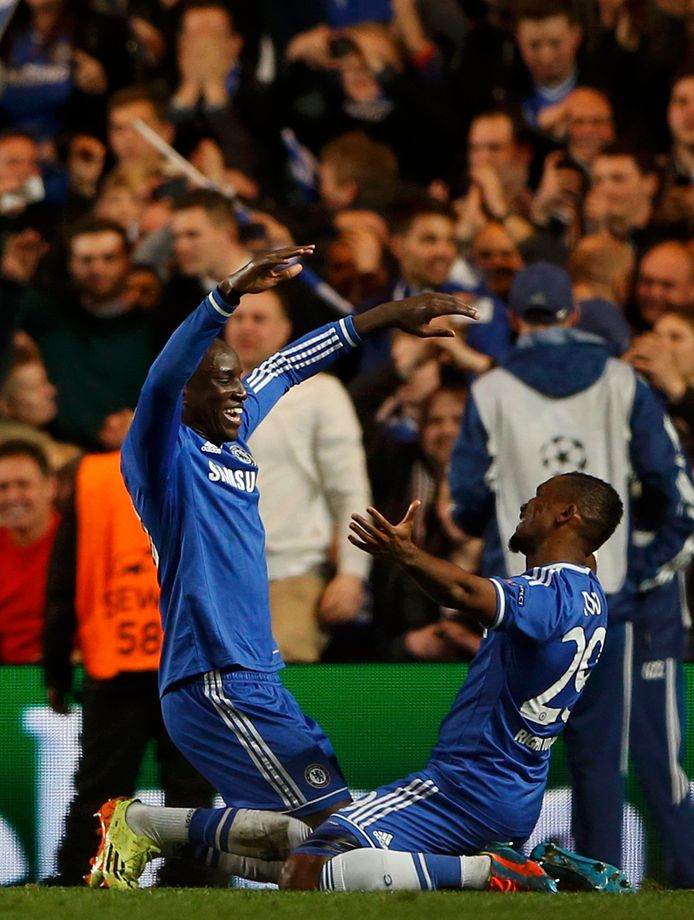 Demba Ba en Samuel Eto'o waren in 2014 kortstondig ploegennoten bij Chelsea.