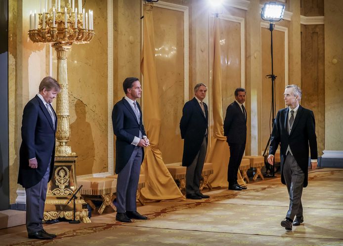 Eric van der Burg, staatssecretaris Asiel en Migratie, tijdens zijn beëdiging in Paleis Noordeinde.