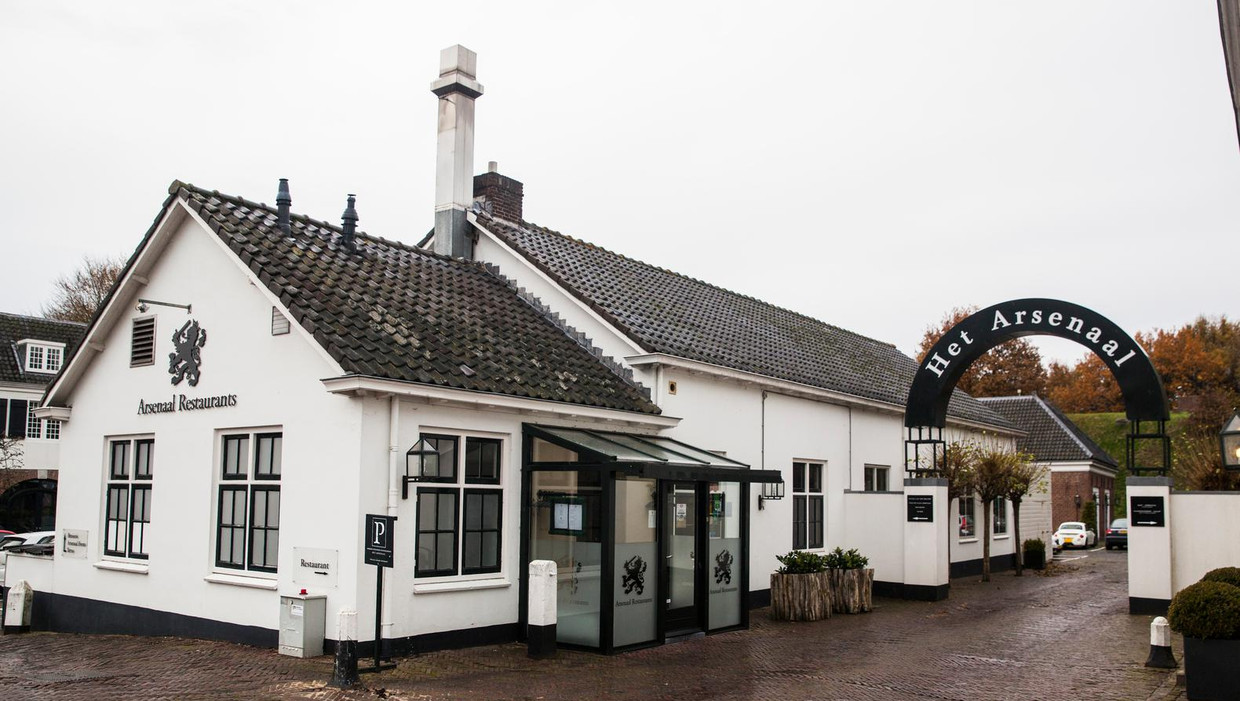 Het restaurant in Het Arsenaal in Naarden-Vesting, dat volgens het OM werd bedoeld met 'Ome Jan'. Beeld Aurélie Geurts