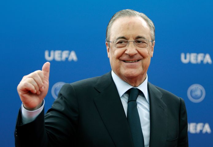 Florentino Perez van Real Madrid zou de voorzitter van de Super League worden.