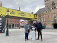 De startboog én de aftelklok zijn al te bewonderen op de Markt in Brugge