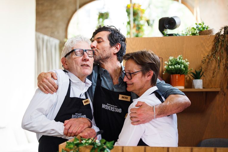 Maurice, Dieter Coppens en Noëlla Beeld VRT