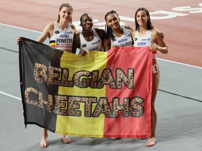 Alweer net geen podium voor Belgian Cheetahs, ondanks Belgisch record: “Vroeg of laat komt die medaille er wel”