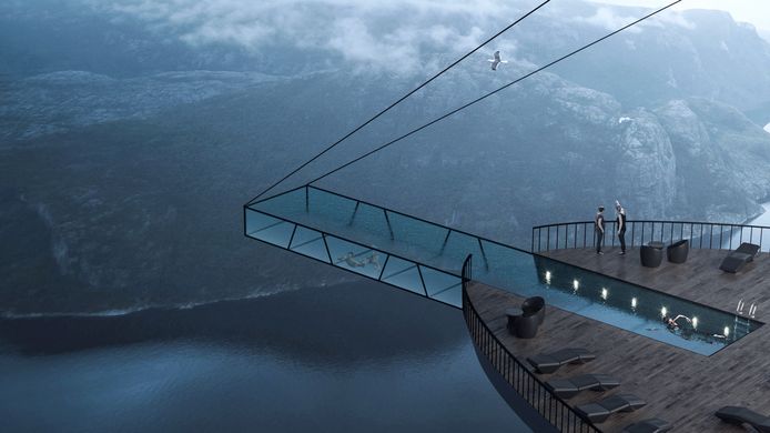 Droomhotel boven Lysefjord