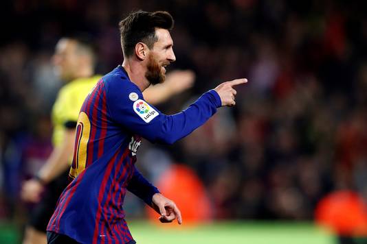 Zonder Cristiano Ronaldo is Lionel Messi de enige superster in Spanje. Hij staat halverwege op 15 goals.