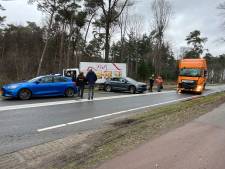 Lesauto en vrachtwagens betrokken bij kettingbotsing in Schalkhaar: ‘Leerzaam, maar niet leuk’