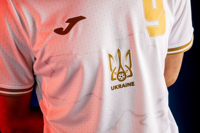 Het voor het Kremlin provocerende shirt van Oekraïne. Beeld Facebook