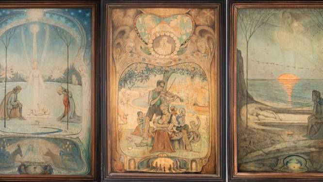 Yper Museum neemt drie nooit eerder vertoonde schilderijen van kunstschilder Eugeen Vansteenkiste op in collectie: “Een bijzondere triptiek” 