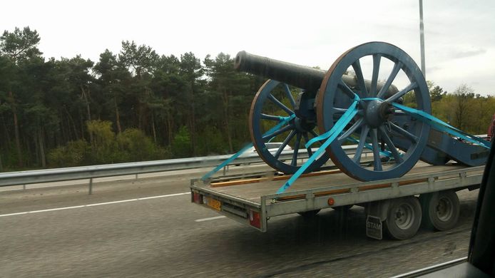 Het kanon is onderdeel van het decor bij de Slag om Heusden.