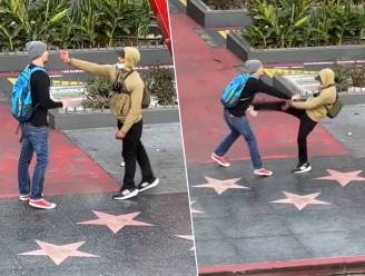 Ruzie escaleert op Hollywood Walk of Fame: man krijgt pepperspray in de ogen