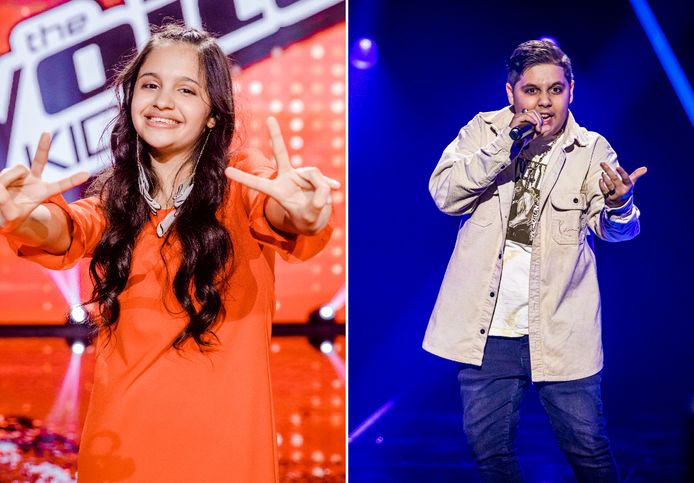 Katerina en Jan Alexander uit 'The Voice Kids'.