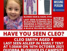 ‘Ze is niet weggelopen’: Australische Cleo (4) verdwijnt 's nachts tijdens kampeertochtje