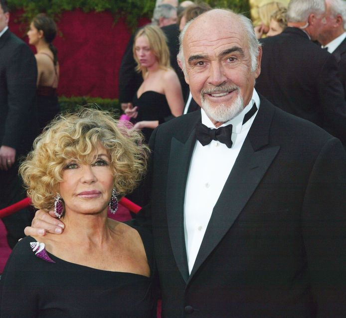 Sean Connery met z'n vrouw Micheline Roquebrune.
